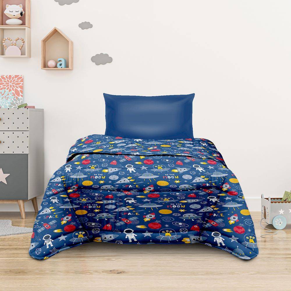 Trapunta Singola Ambra Spazio blu 170 x 250