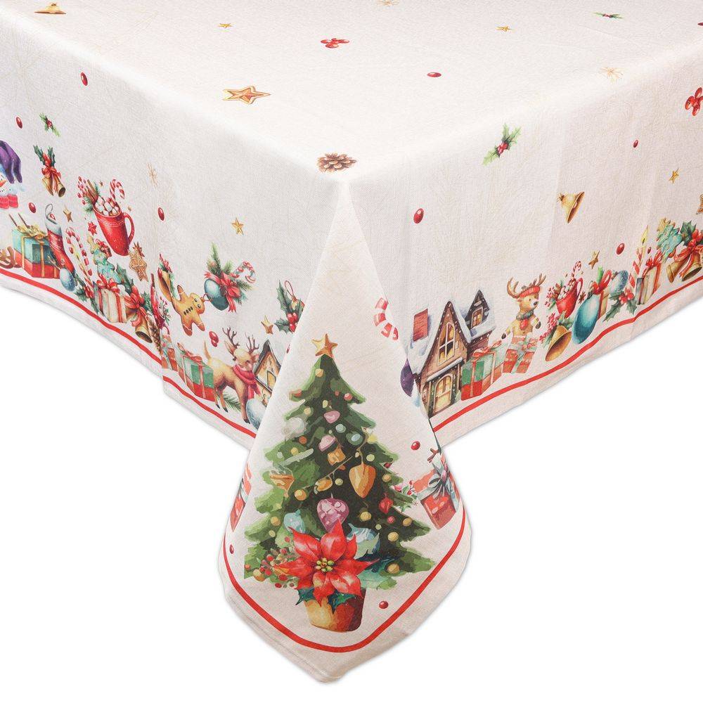 Tovaglia antimacchia Kiki XMAS Albero e Giocattoli 140 x 240