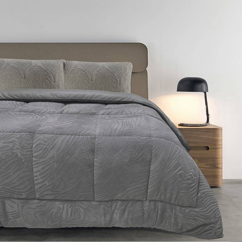 Trapunta Matrimoniale Luminus Grigio 260 x 260