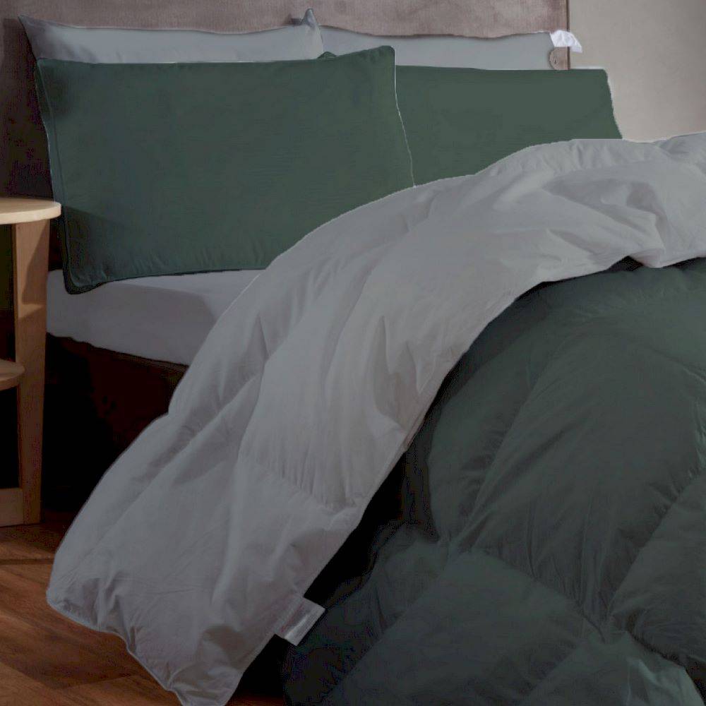 Trapunta Piumotta Verde bosco invernale 350 gr Piazza e mezzo