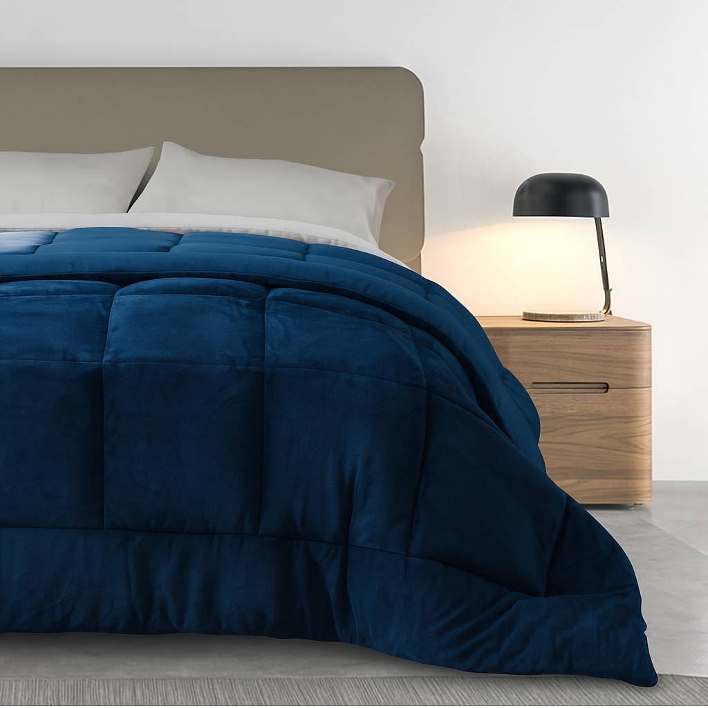 Trapunta Piazza e mezzo Sensitive Blu 210 x 260