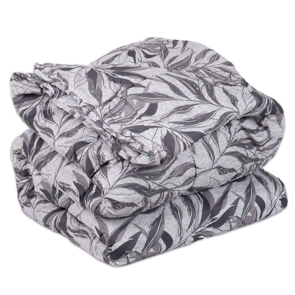 Trapunta Matrimoniale Ambra Foliage Grigio 250 x 250