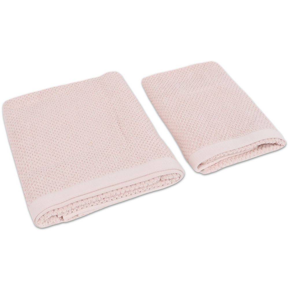 Coppia asciugamani Pop Corn Rosa