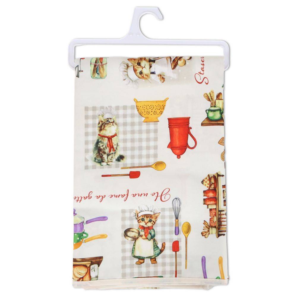 Tovaglia Antimacchia Gatti Cuoco rotonda 180