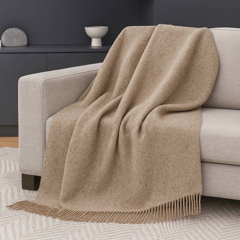 Plaid Jacquard Norma Beige 130 x 180