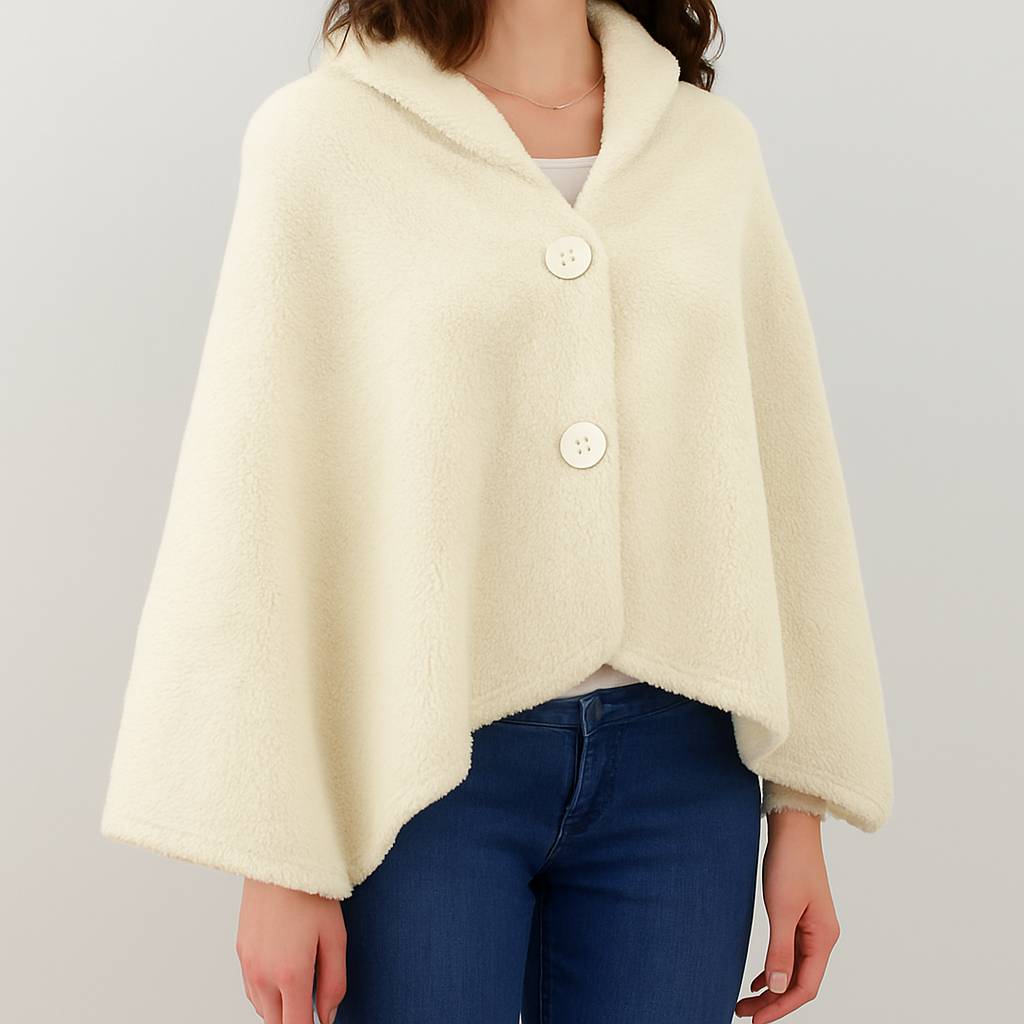 Mantella - Poncho Soffice Naturale