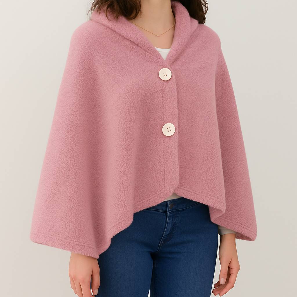 Mantella - Poncho Soffice Rosa
