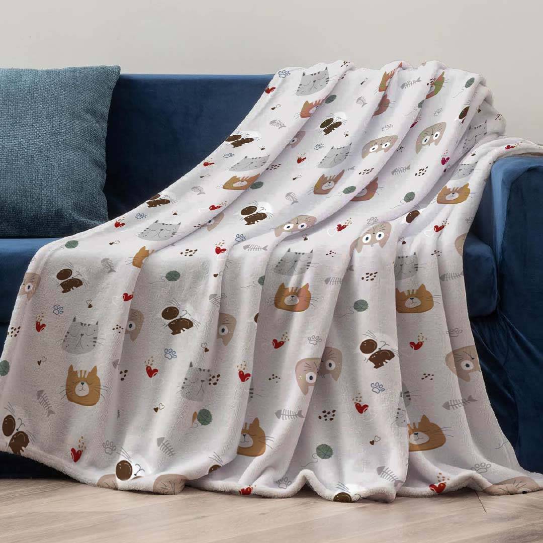 Plaid Digitale Sherpa Felix Singolo 160 x 210