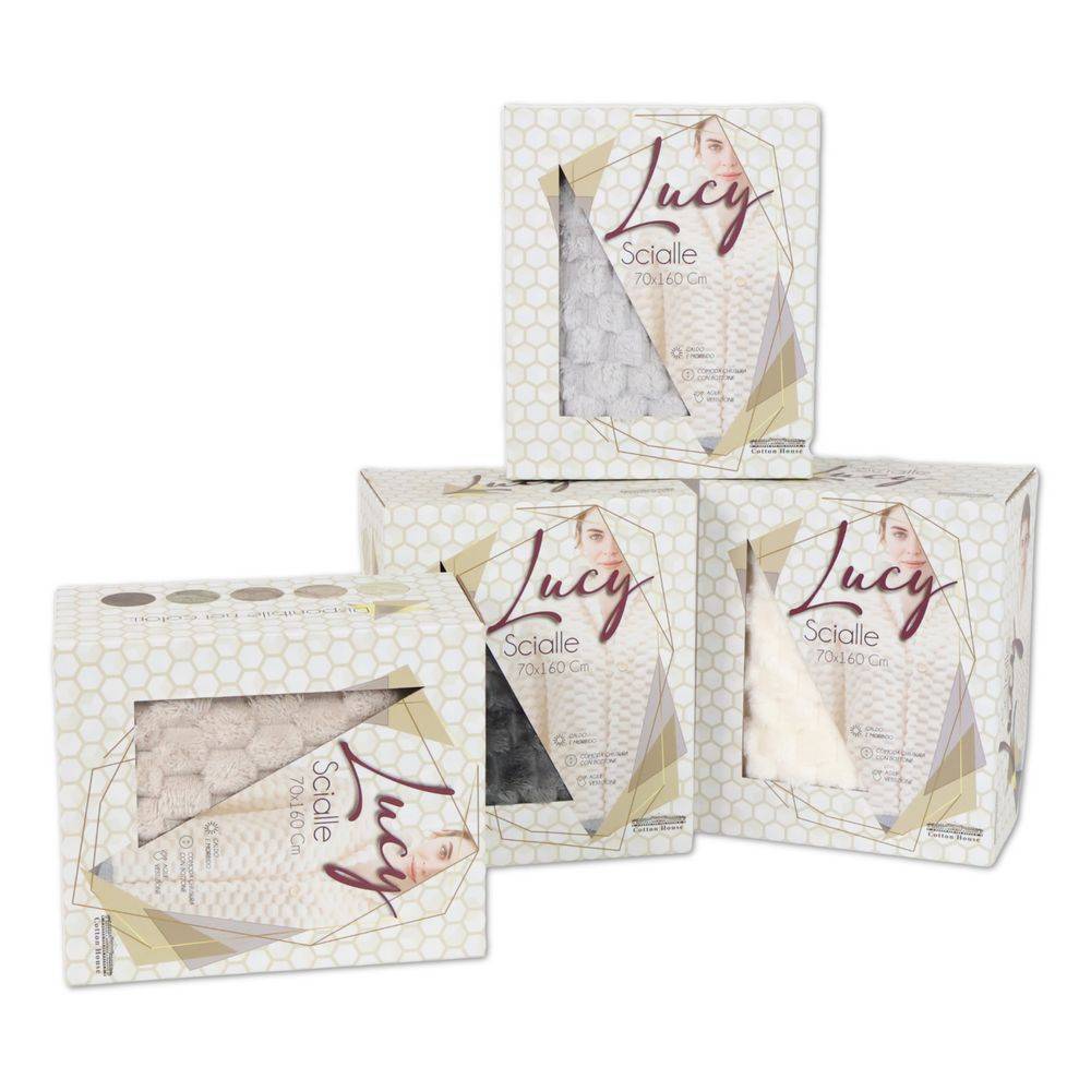 Poncho - Mantella Jacquard Lucy Tortora