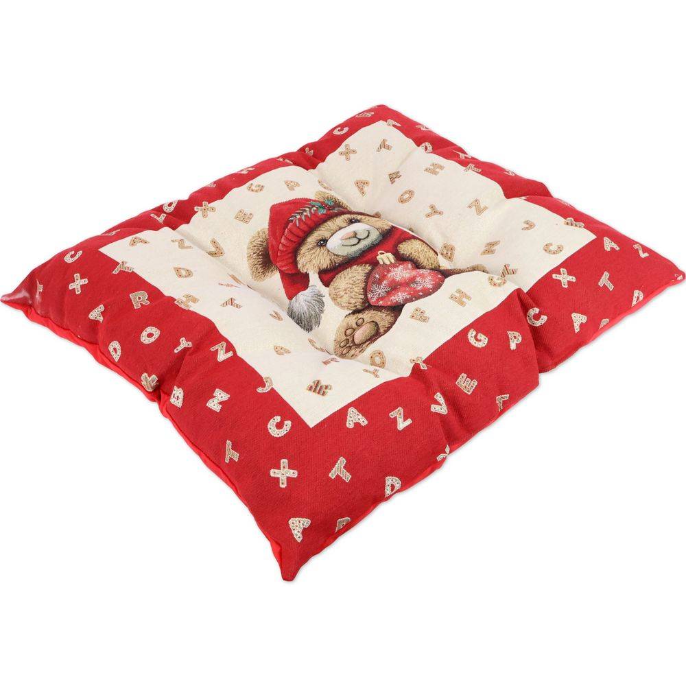 Cuscinone imbottito in gobelin cinigliato Orsacchiotto 60 x 80