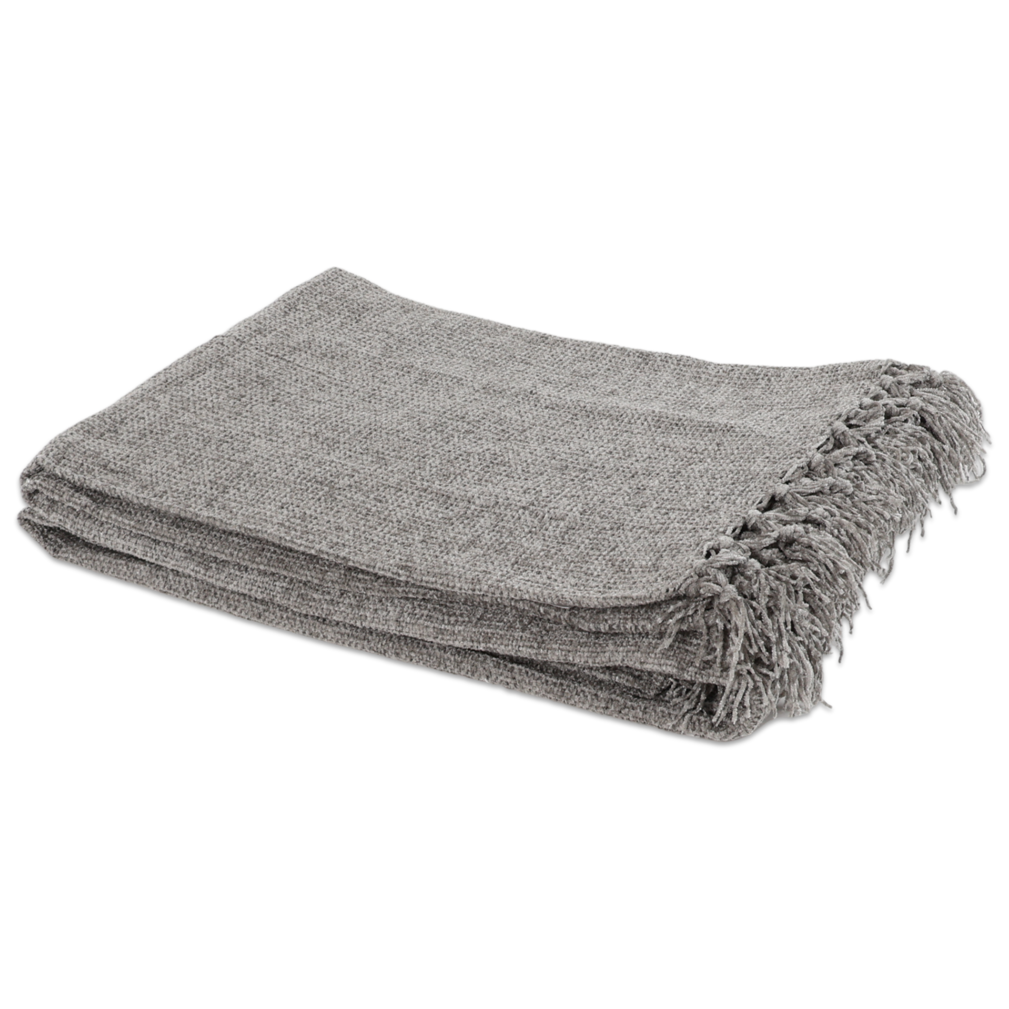 Plaid 4 stagioni in ciniglia Feira Grigio 130 x 160