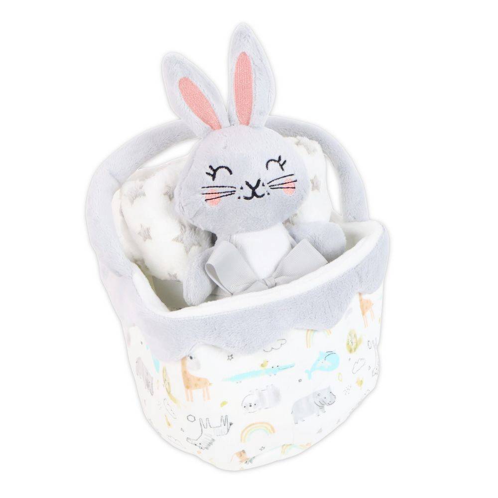 Pupazzo bimbo Warmy Coniglietto + Plaid 90 x 75