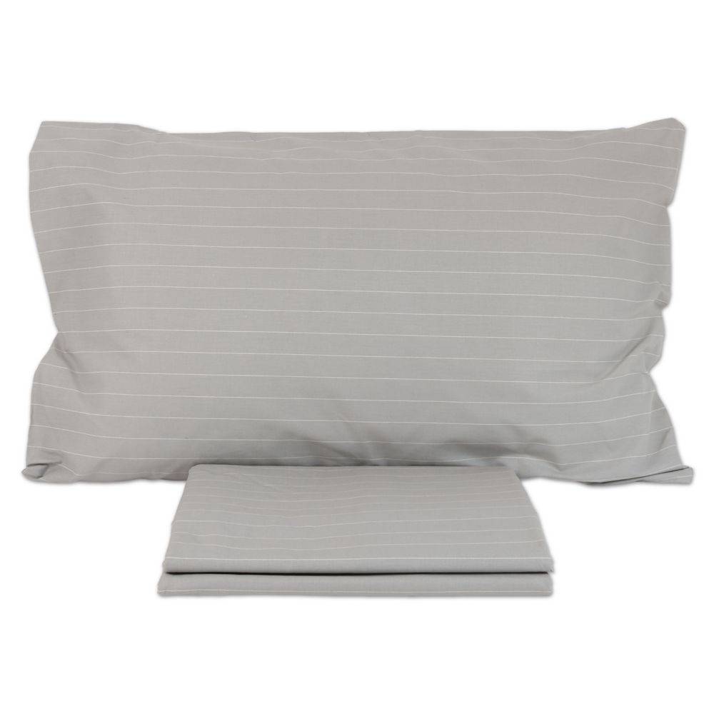 Parure copripiumino Listra tortora Flanella Singolo