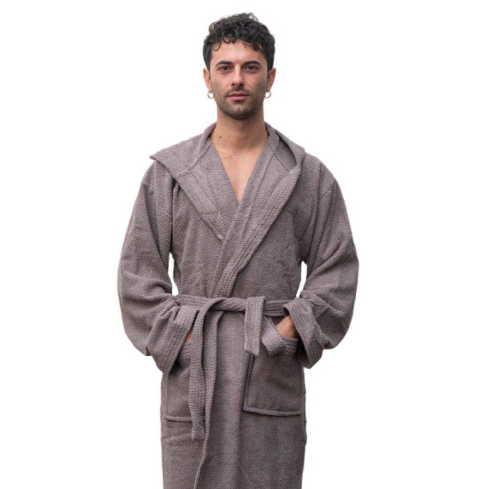 Accappatoio con cappuccio Pop Corn Fumo