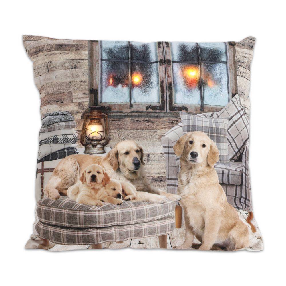 Cuscino imbottito Luminoso Cani