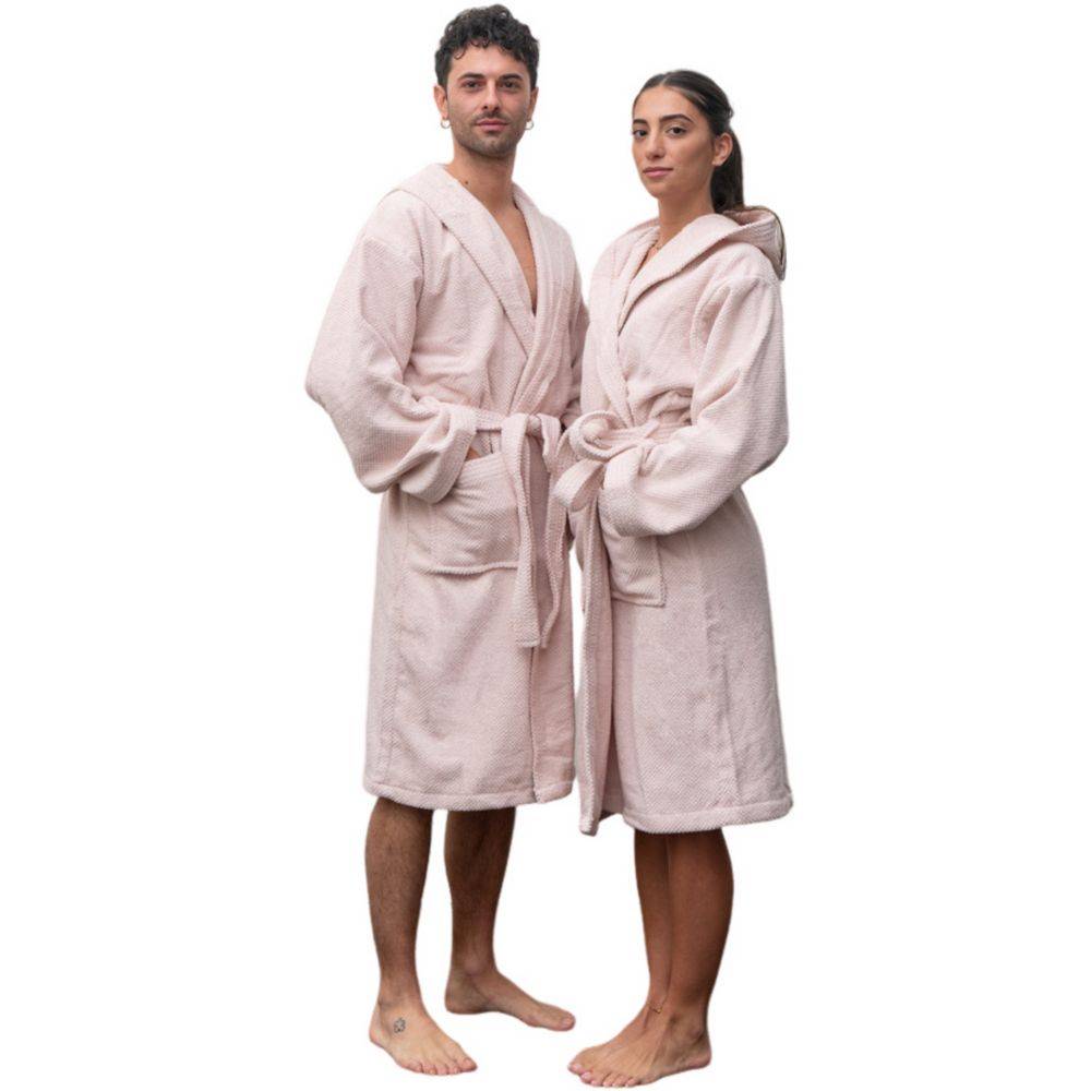 Accappatoio con cappuccio Pop Corn Rosa