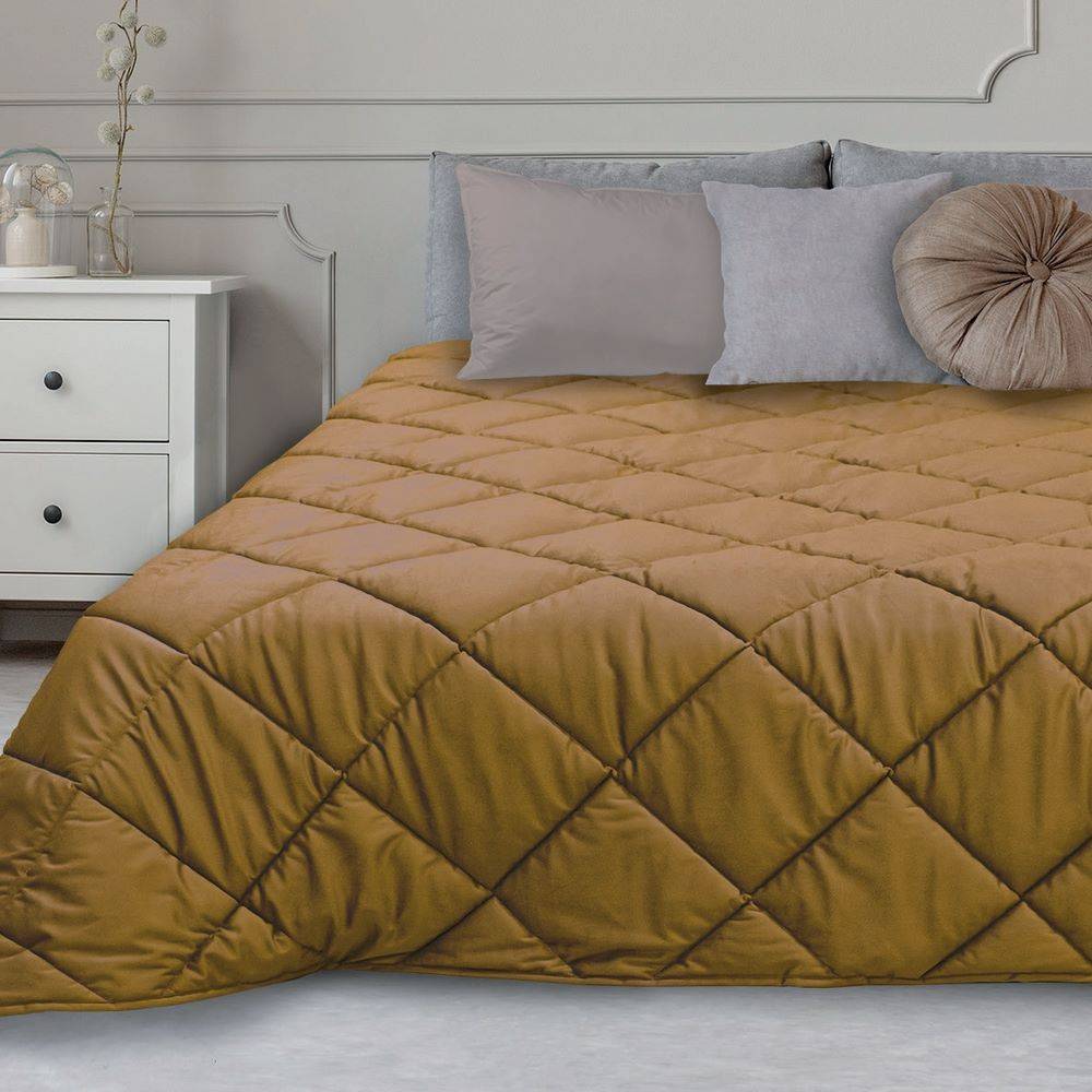 Trapunta matrimoniale Feeling Velluto Gold 250 x 250