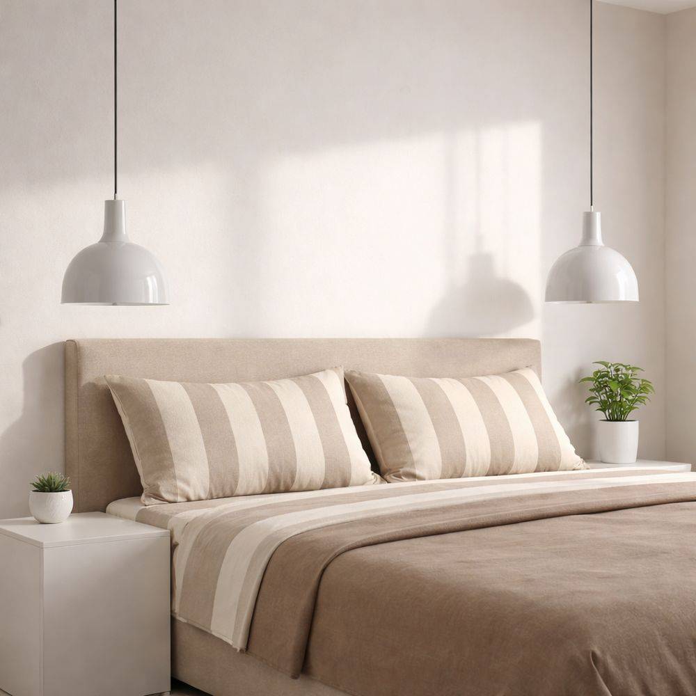 Completo Lenzuola Rigoni beige piazza e mezzo