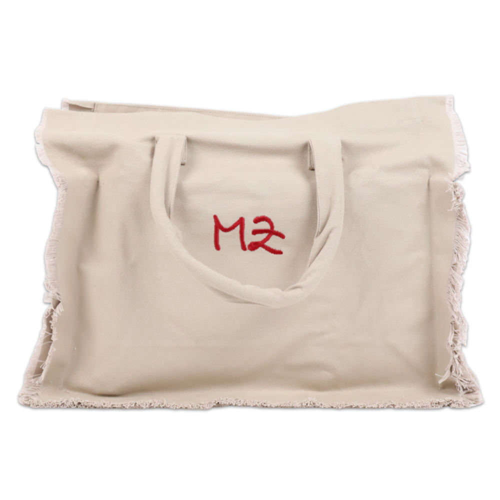 Borsa frange tortora personalizzata