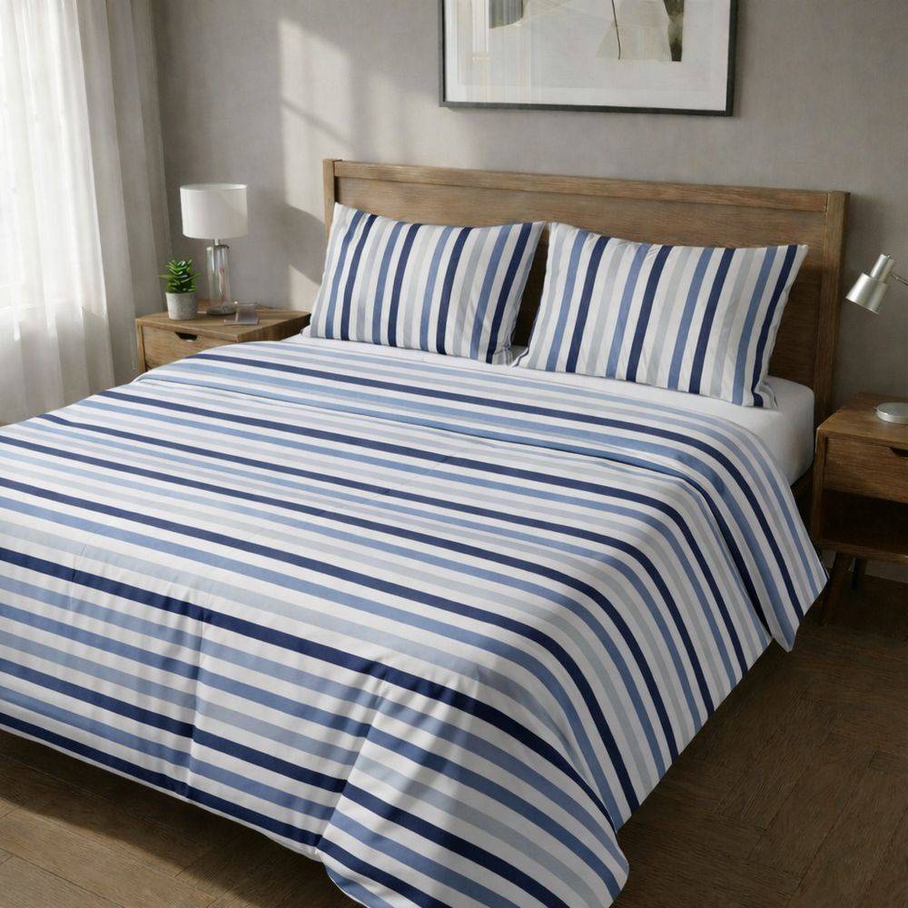 Parure copripiumino James blu singolo