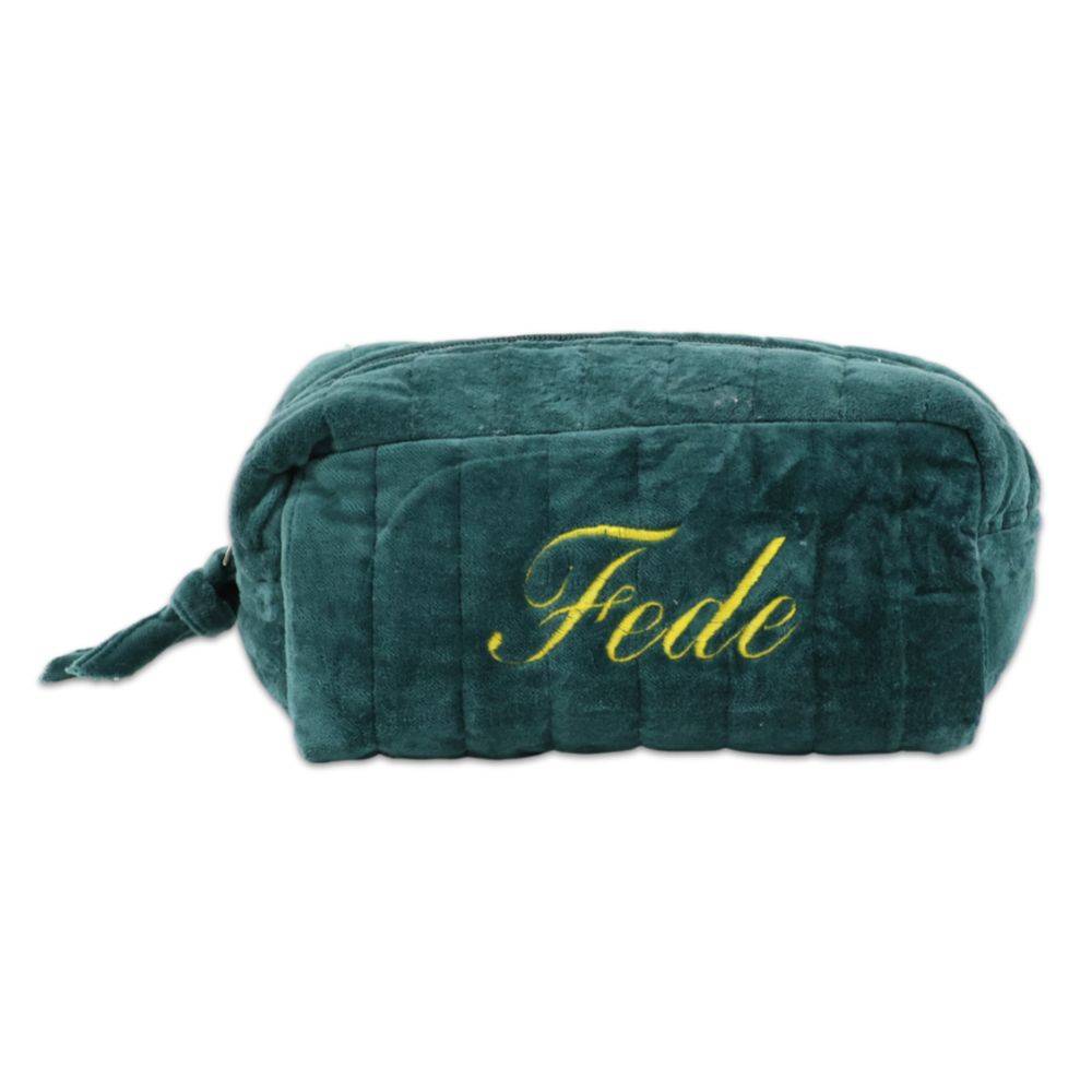 Pochette - Beauty in Velluto Verde Bosco Personalizzata