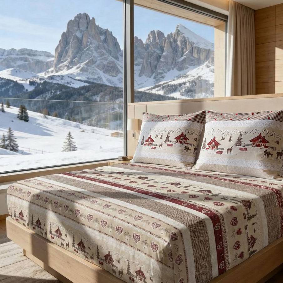 Completo Lenzuola Baita in Valbadia matrimoniale