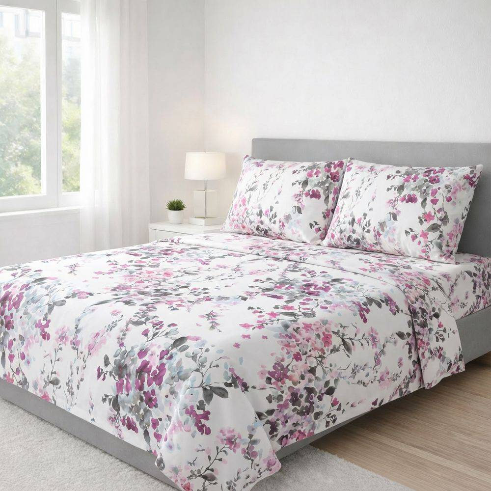 Completo Lenzuola Acquerello Singolo