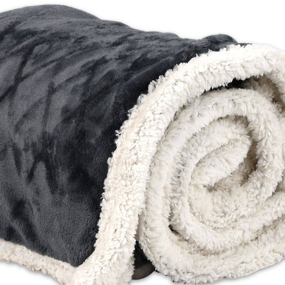 Plaid Sherpa Aspen Rete Grigio