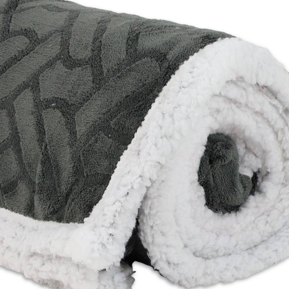 Plaid Sherpa Aspen Verde Bottiglia
