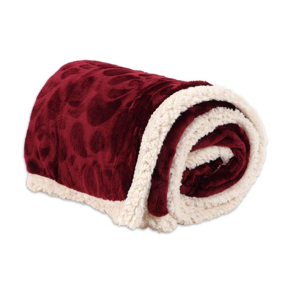 Plaid Sherpa Aspen Bordeaux