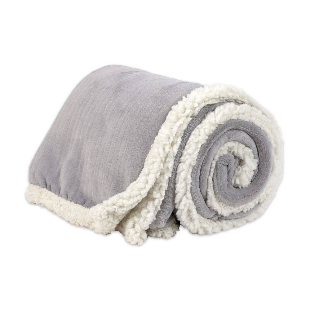 Plaid Sherpa Aspen Riga Grigio Perla