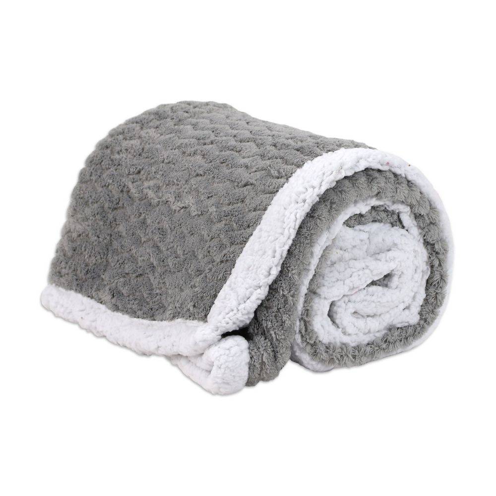 Plaid Sherpa Aspen Grigio Chiaro