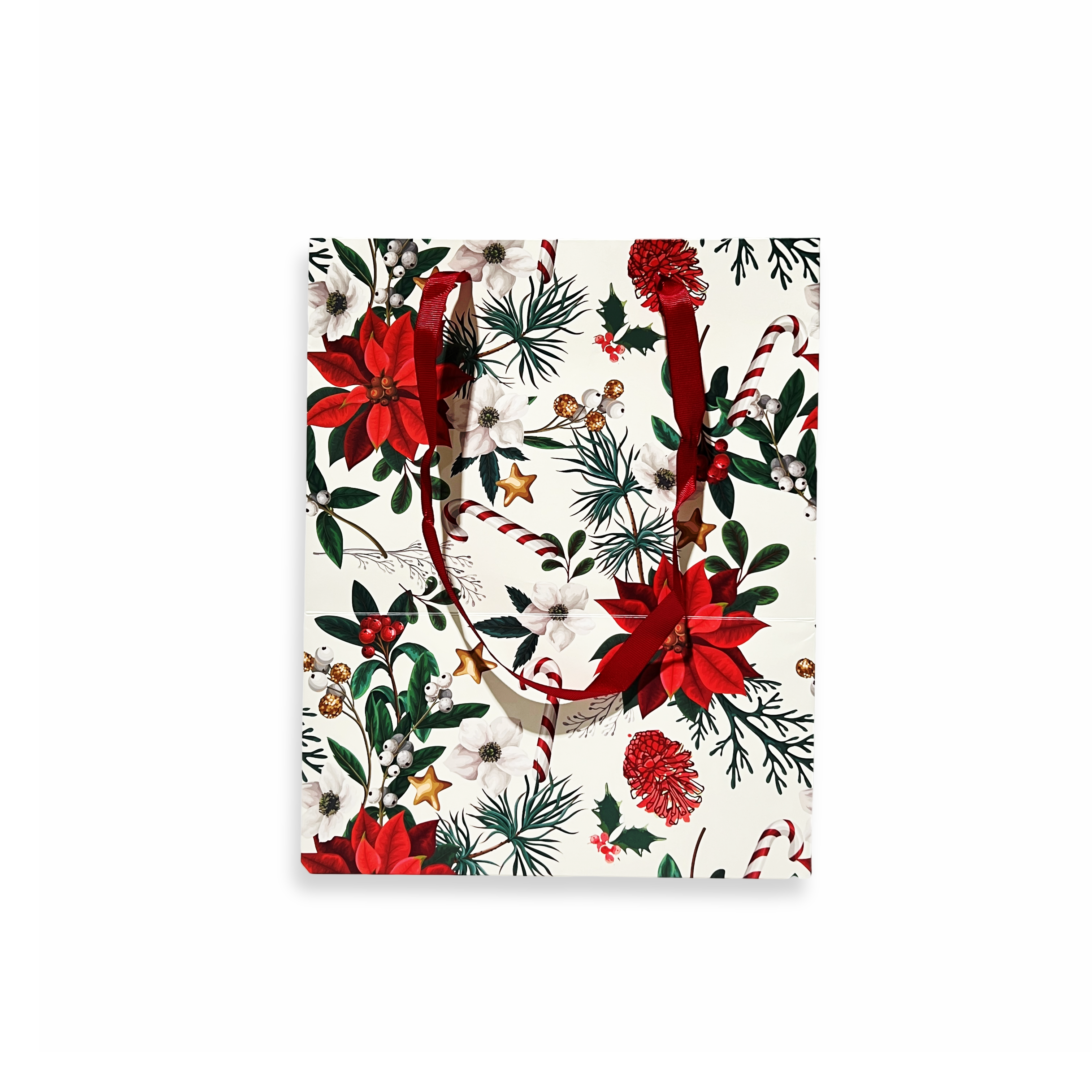 Sacchetto regalo Ghirlande H 32 x 26 soffietto 13 cm