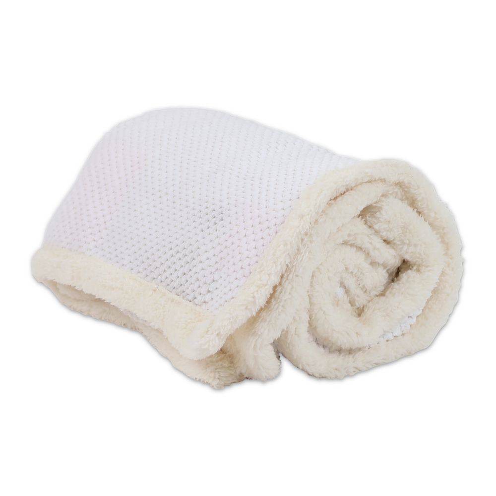 Plaid Sherpa Aspen Chicco di riso Bianco