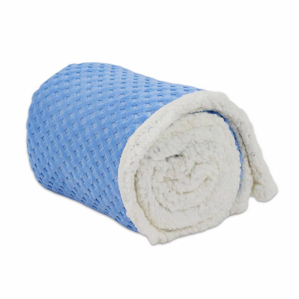 Plaid Sherpa Aspen Rombetti Azzurro