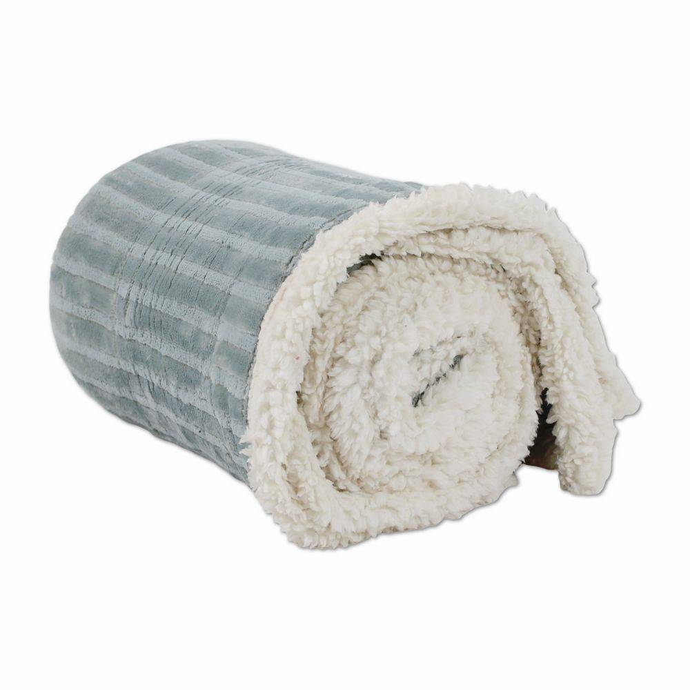 Plaid Sherpa Aspen Riga Cielo