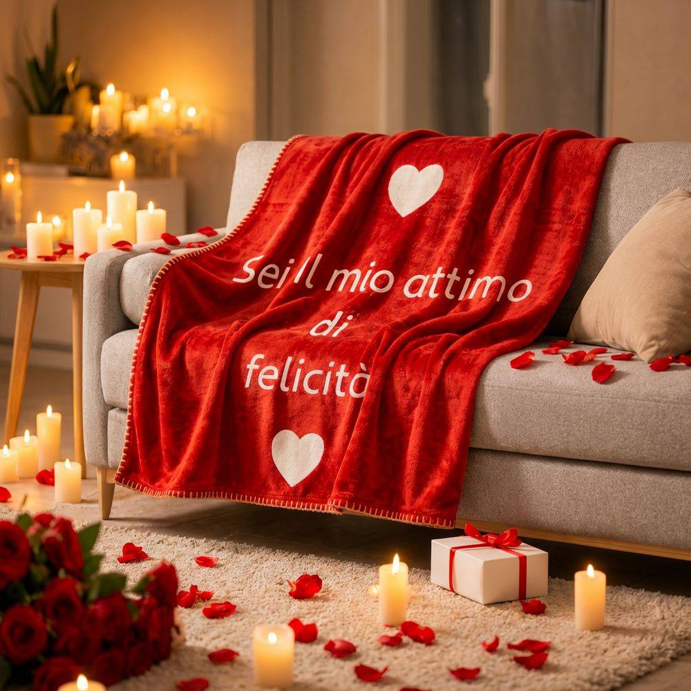 Plaid Sei il mio attimo di Felicità 130 x 160