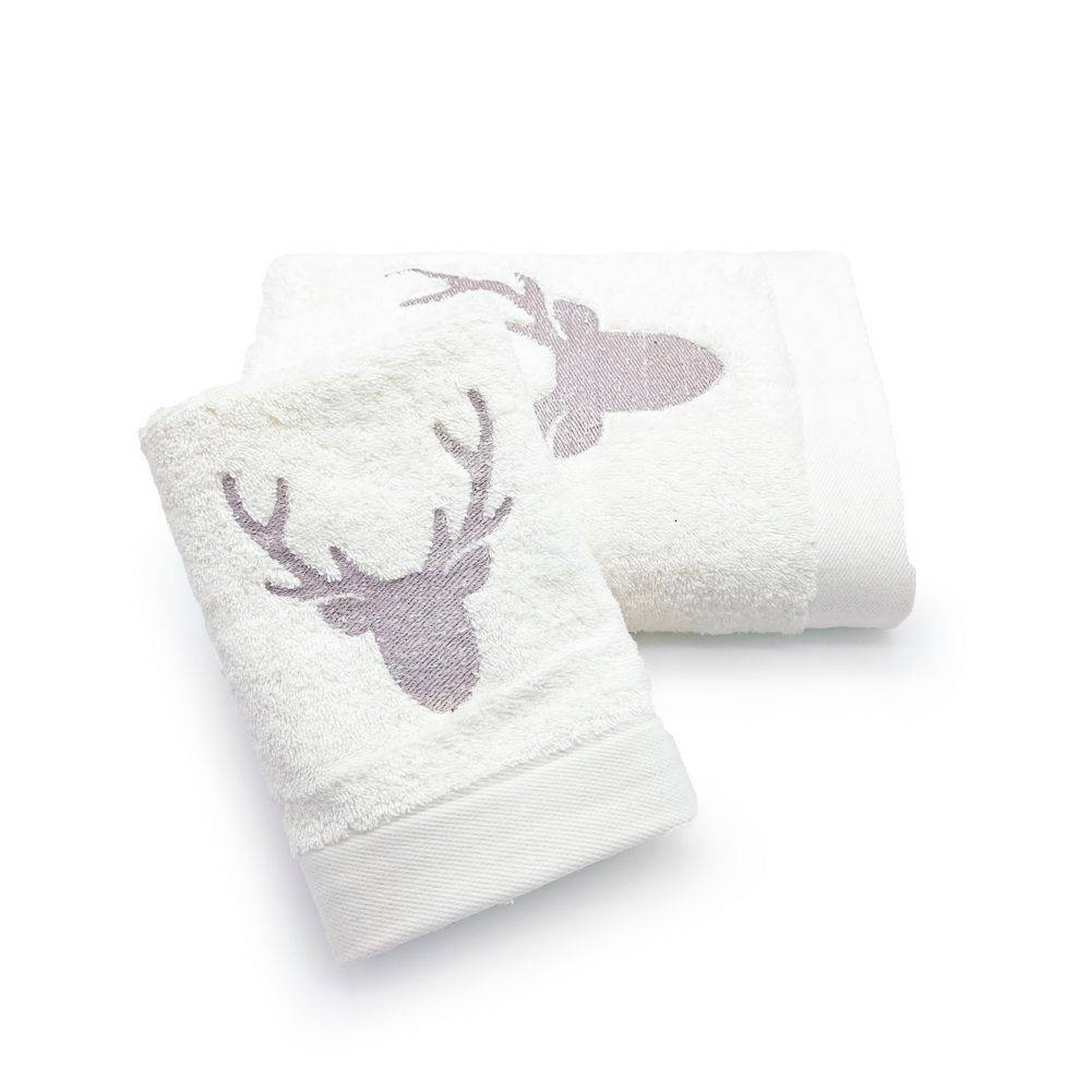 Coppia asciugamani CREOLE Alaska Bianco