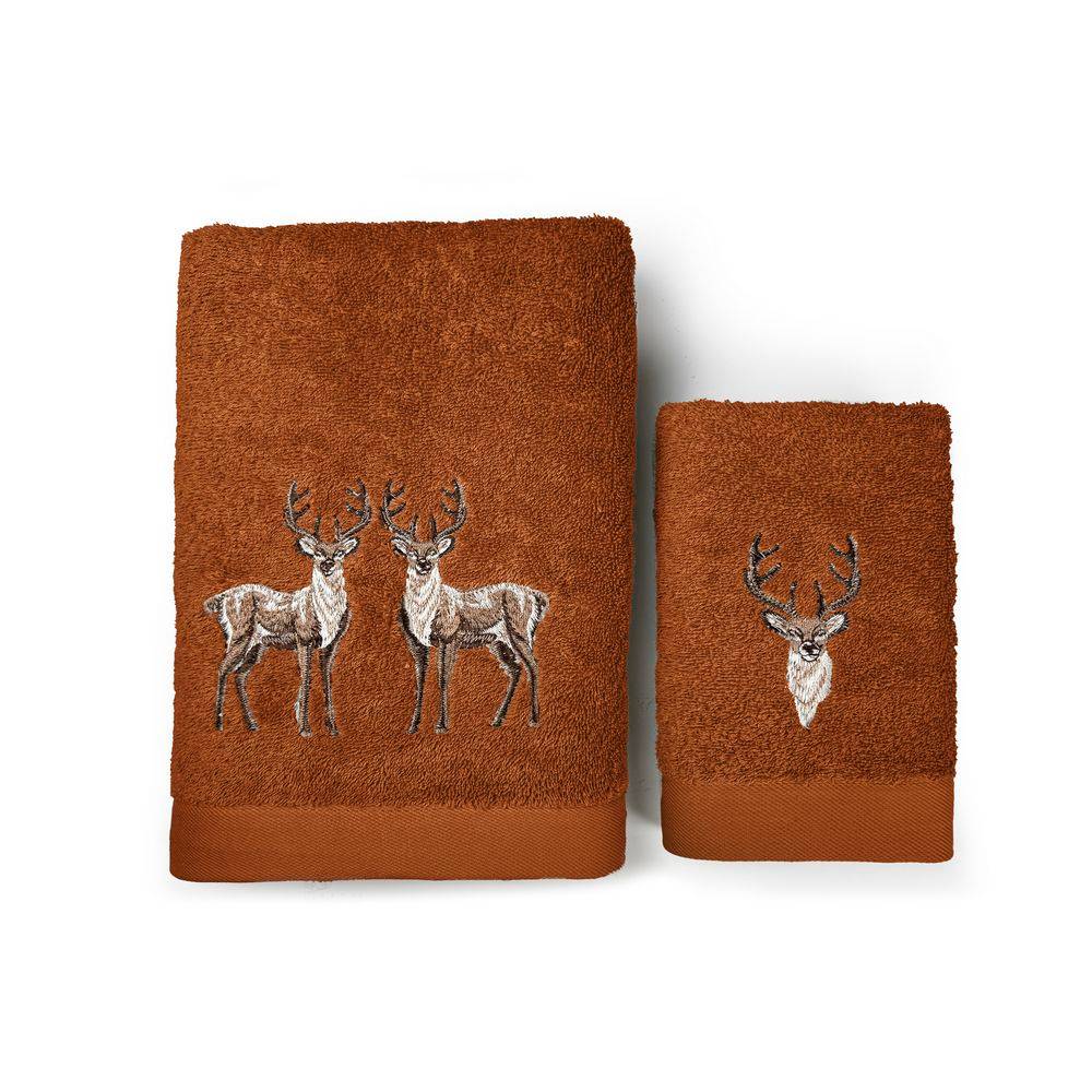 Coppia asciugamani CREOLE Cervinia Ruggine