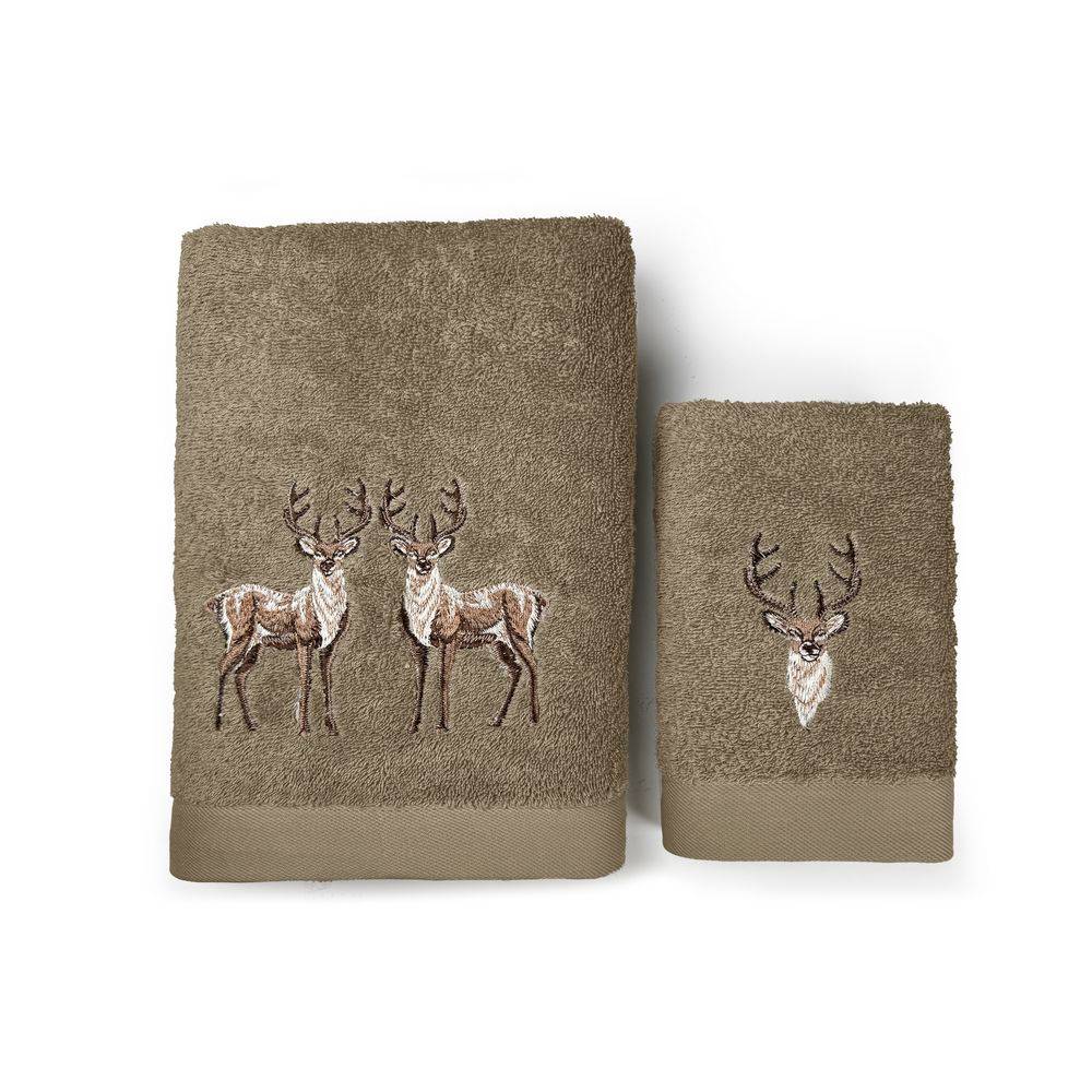 Coppia asciugamani CREOLE Cervinia Tortora