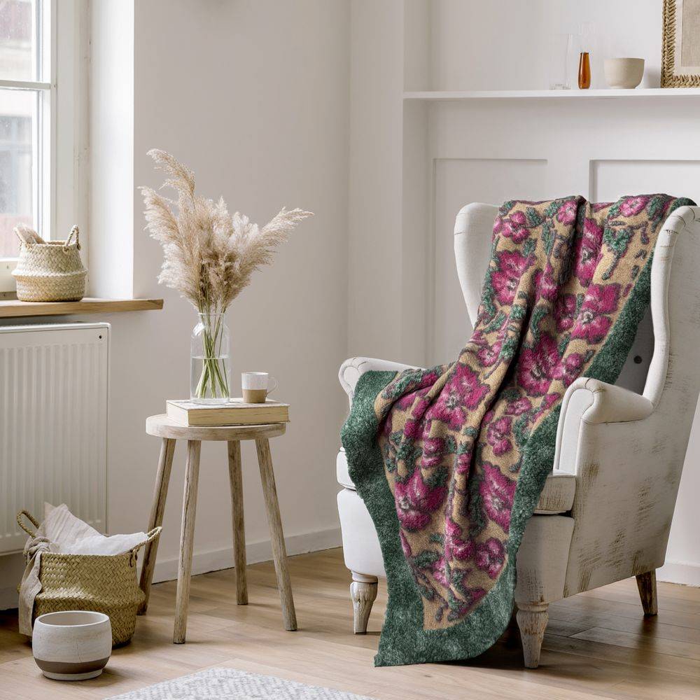 Plaid CREOLE in Lana Cotta Daisy 150 x 200