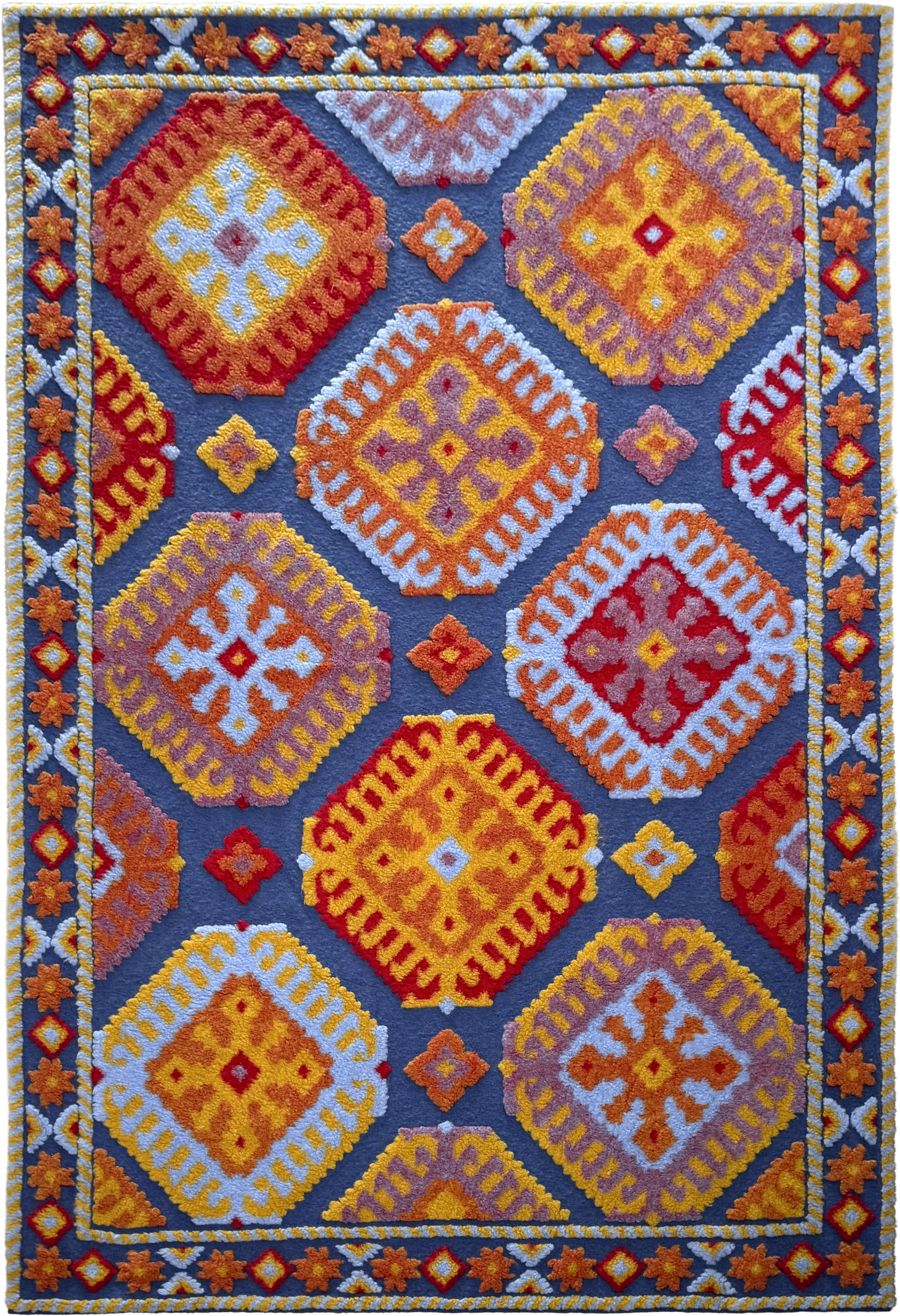 Plaid CREOLE in Lana Cotta Kilim 150 x 200