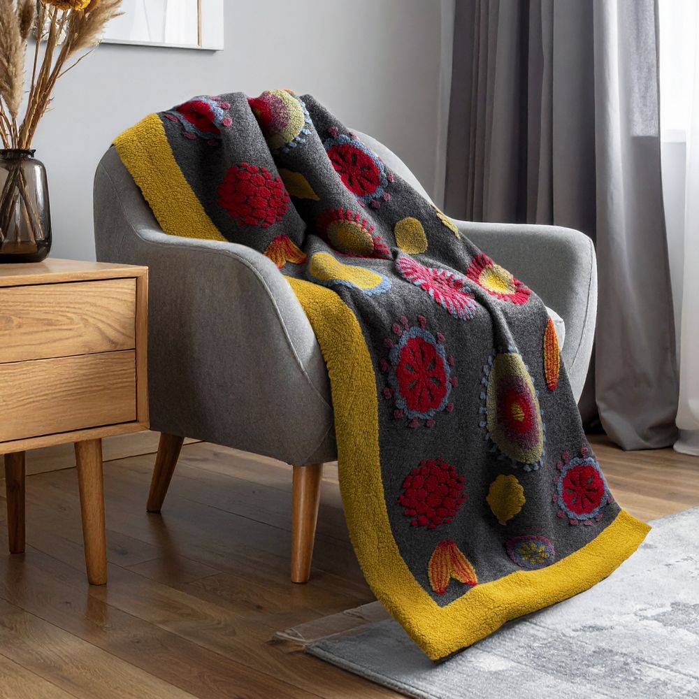 Plaid CREOLE in Lana Cotta Astrid 150 x 200