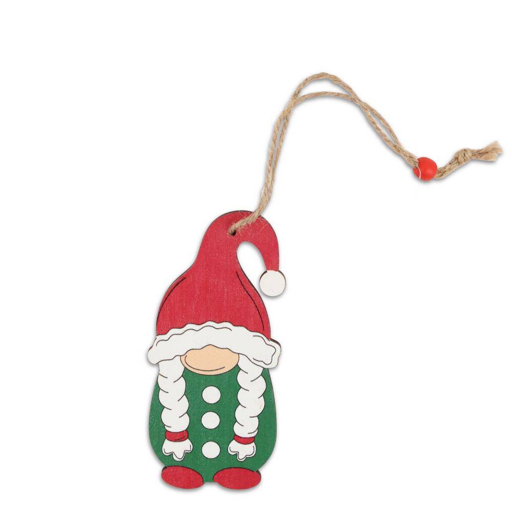 Pendente in Legno Gnometto Trecce