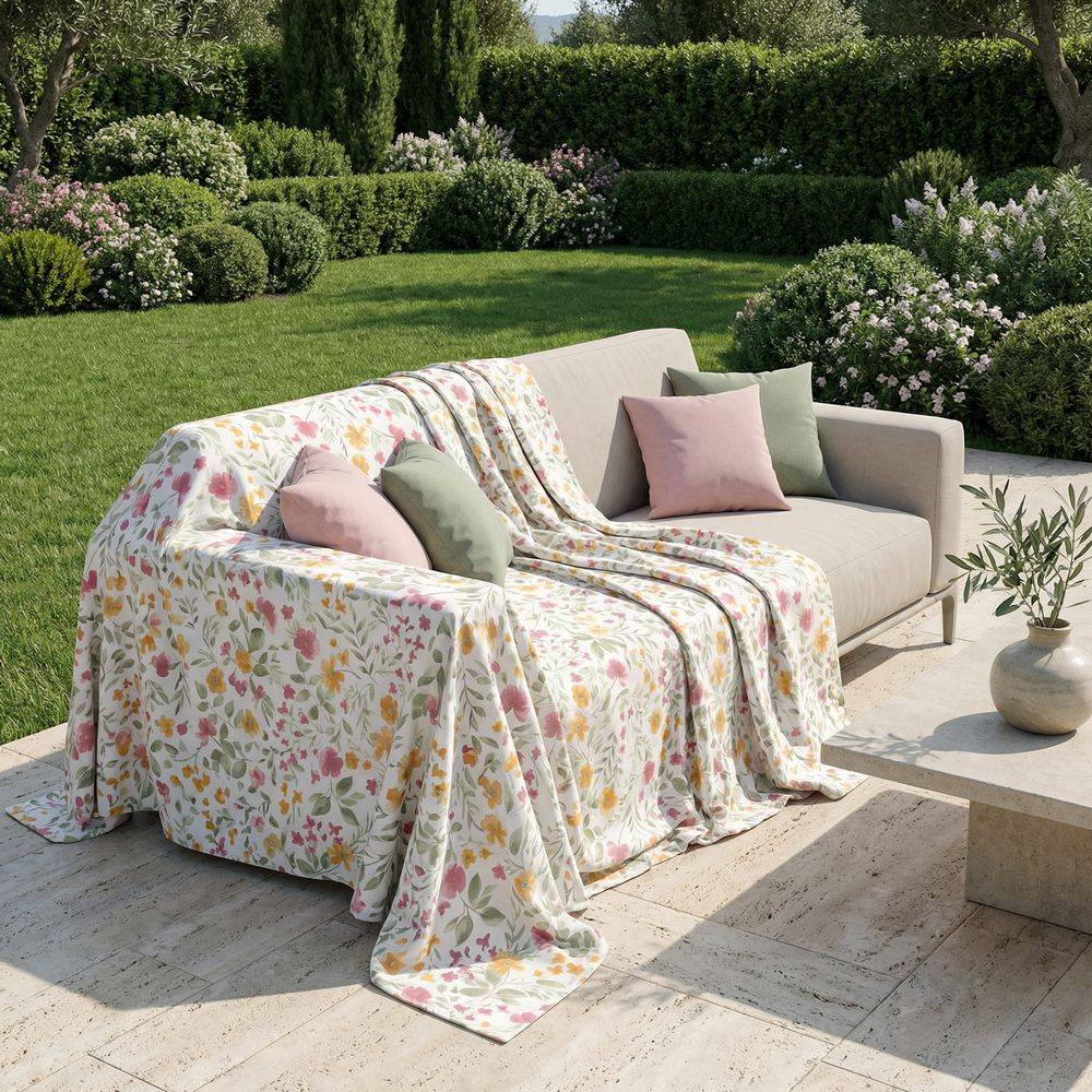 Telo arredo su misura Primavera Acquerello