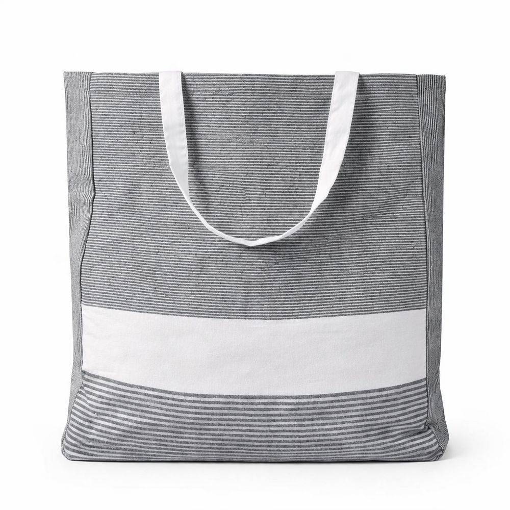 Borsa Portabiancheria Righe Piombo