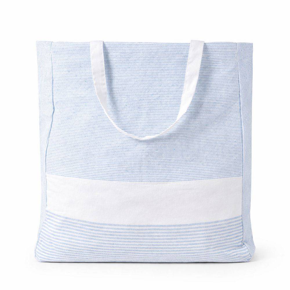Borsa Portabiancheria Righe Azzurre