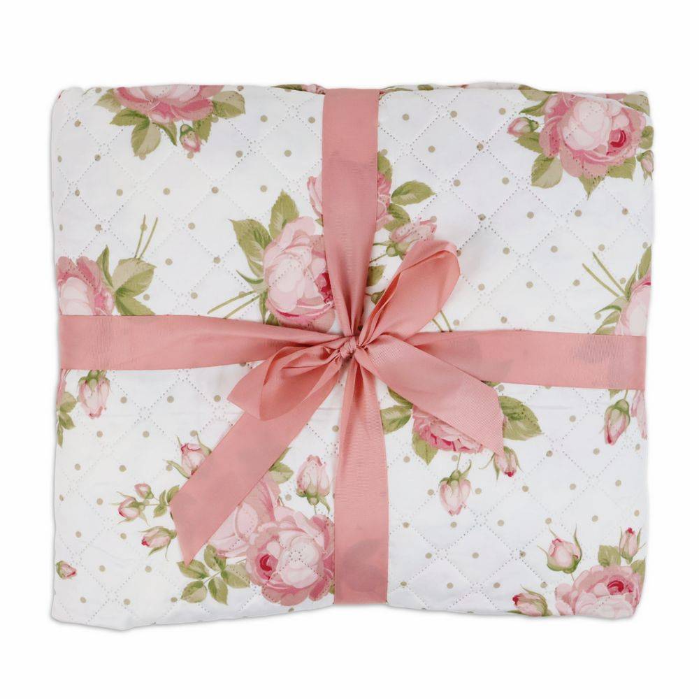 Boutis Copriletto mezzastagione Pinsonic Roselline Matrimoniale