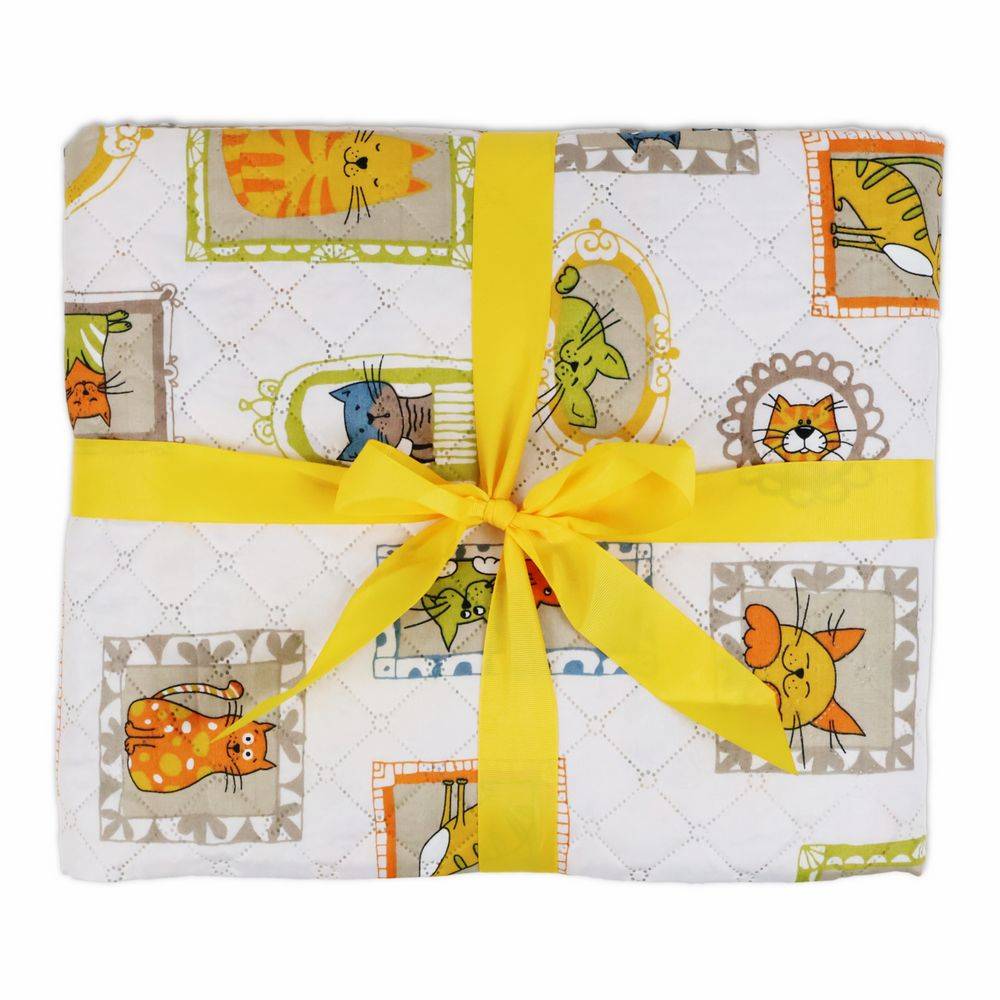 Boutis Copriletto mezzastagione Pinsonic Gatti Ritratti Matrimoniale