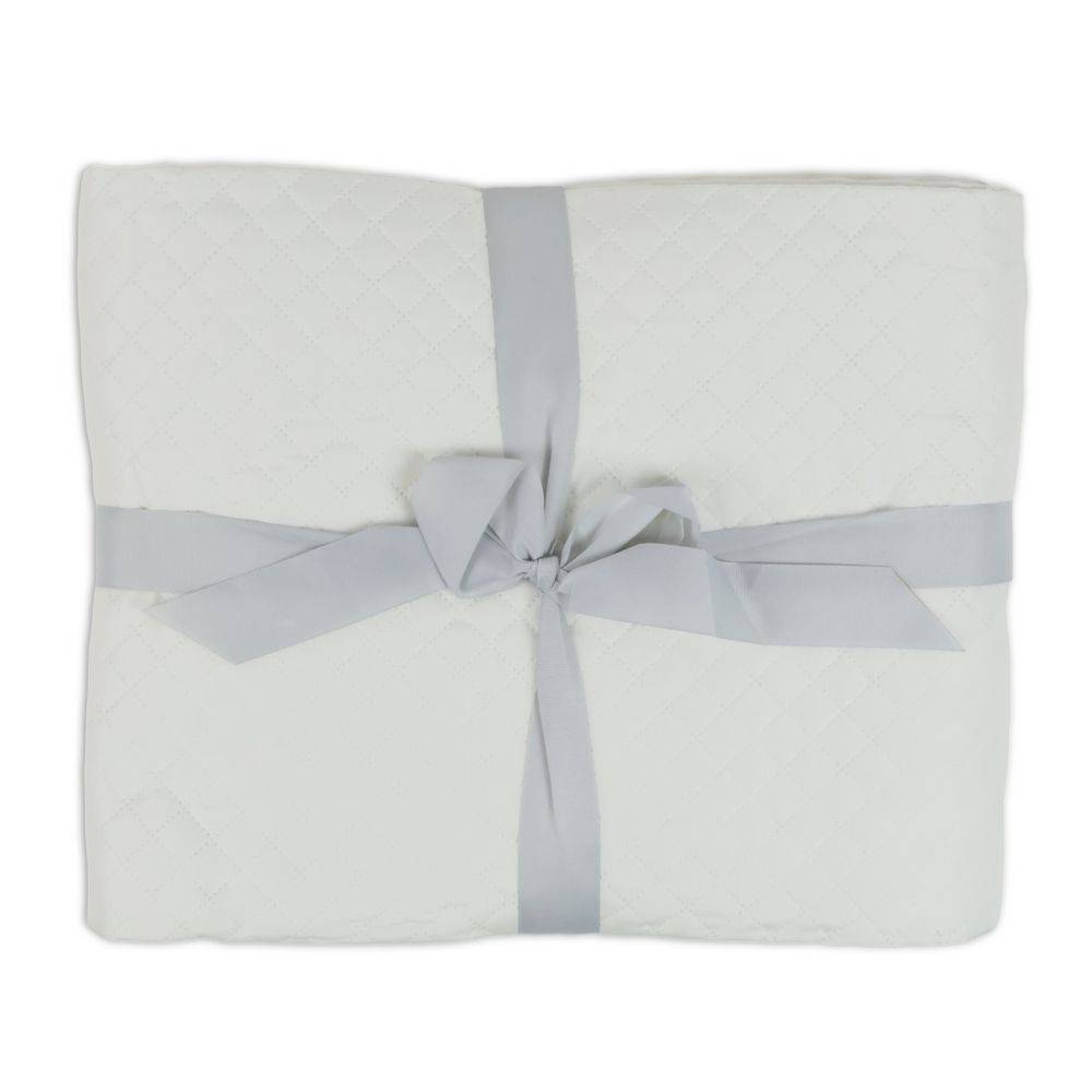 Boutis Copriletto mezzastagione Diamond Bianco Matrimoniale